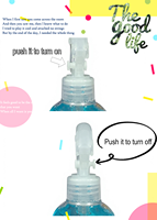 Désodorisant Écologique pour Poubelle à Forte Concentration d'Odeurs, Parfum Océan, Bouton Marche/Arrêt, Facile à Utiliser, Design Personnalisé