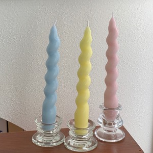 Lot de 2 bougeoirs en cire de soja spirale française, écologiques, pour aromathérapie, décoration de mariage, Saint-Valentin - Product Image 2