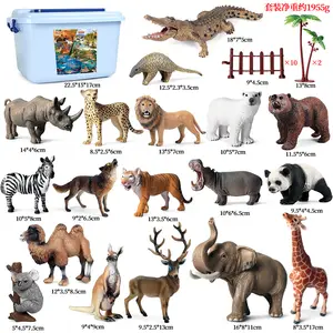 at oyuncak antika Suppliers-Hayvan modeli çocuk oyuncakları fil aslan kaplan inek at çiftliği kümes hayvanları sahne süsler seti
