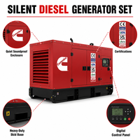 Groupe électrogène diesel silencieux de 30 kW avec ATS (commutateur de transfert automatique) EPA EAC CE UKCA ROHS Cummins Weichai Yuchai Shangchai