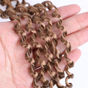 <span class=keywords><strong>Extensiones</strong></span> de Cabello Passion Twist Negras de 18 Pulgadas para Mujer, <span class=keywords><strong>Trenzas</strong></span> de Ganchillo Cortas <span class=keywords><strong>con</strong></span> Ondas Bohemias, Únicas y Elegantes - Product Image 2