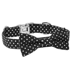 100% algodón punto aleación hebilla Bowknot perro mascota Collar - Product Image 2