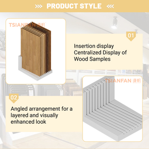 Espositore in Legno Bianco per Campioni di Pavimenti, Vendita Diretta dalla Fabbrica, per Negozi e Showroom - Product Image 2