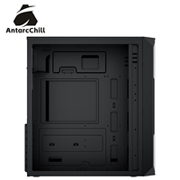 Gabinete de Computadora para Juegos AntarcChill Negro, Formato ATX, Diseño de Malla Frontal, Acero, USB 3.0, Alto Rendimiento de Refrigeración, Directo de Fábrica, OEM