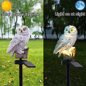 ÉCHANTILLON GRATUIT Hibou Solaire Lumières Solaire Pelouse Hibou Lumière Jardin Solaire Lumières Résine Hibou Piquet Pour Patio Chemin Cour Décor - Product Image 6
