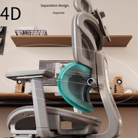 Chaise de bureau ergonomique inclinable en tissu maillé avec appui-tête réglable et fonction pivotante Chaise de bureau moderne bon marché