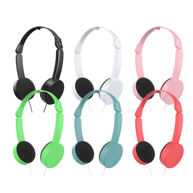 Portable Professional 3.5mm Wired Noise Cancelling Headset Foldable Earphones for Kids Music Professional Wired Headphones