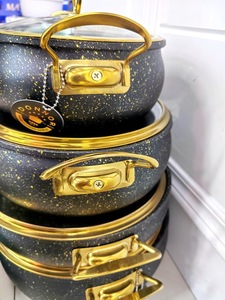 Chất lượng cao New Arrival Die đúc <span class=keywords><strong>11</strong></span> cái Set đồ nấu nướng <span class=keywords><strong>sets</strong></span> nhôm hợp kim màu hồng đồ nấu nướng Set Home sử dụng - Product Image 6