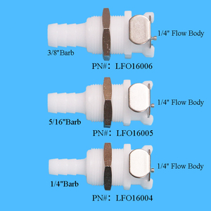 Соединители для шланга LFO160 с зазубриной, соединители без клапанов, быстроразъемные соединительные муфты с 1/4 корпусом - Product Image 5