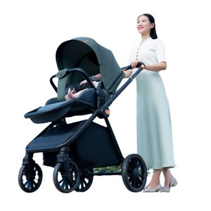 Baby Stroller Reversible <b>Foldable</b> High View 15kg Aluminum Alloy Four Wheel For Baby Newborn - Product Image 3