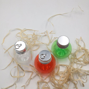 Eco Friendly Ball Shape <b>Small</b> Juice <b>Bottle</b> Packaging 50ml 100ml 250ml Round Transparent Plastic <b>Bottle</b> - Product Image 2
