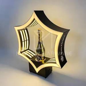 Présentoir à champagne étoile hexagonale élégant et durable Présentoir à champagne à économie d'énergie conçu par des professionnels - Product Image 3