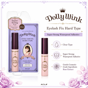 Fabriqué au Japon, colle à cils Koji Dolly Wink, type dur, imperméable, extrait de rose, pinceau fin, Tsubasa Masuwaka, vente en gros - Product Image 5