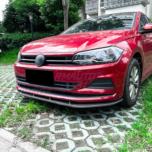 Front Bumper Lip Spoiler Diffuser <b>Splitters</b> Body Kit Aprons Cover Guard Trim for Volkswagen Polo MK6 2018+ - Product Image 6