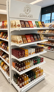 Factory Custom <strong>White</strong> Metal Retail Display <strong>Shelf</strong> Commercial Supermarket Shelving <strong>Unit</strong> for Convenience &amp; Chocolate Shop - Product Image 2