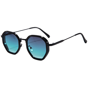 Lunettes de soleil rectangulaires futuristes vintage Y2K à monture complète unisexe, style punk oversize irrégulier unique, protection UV400, hip-hop - Product Image 1