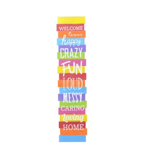 Factory Supply Customized Blank Farmhouse Home Decor spring wooden signs with sayings wholesale