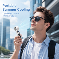 Ventilateur portable rechargeable USB-C avec turbine à pales et conduit d'air pour refroidissement de semi-conducteurs (vente en gros)