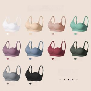 Maternity Non-Marking <strong>Breastfeeding</strong> <strong>Bra</strong> <strong>Breastfeeding</strong> Adjustable Gathered Thin Section Nursing <strong>Bra</strong> - Product Image 1