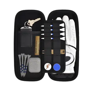 Customized Eva Packaging Zipper Golf Glove Case Bag Glove Holder Hard Pouch