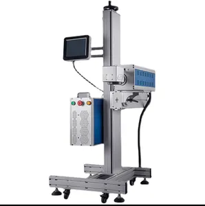 JW-co2 레이저 비행 표하기 기계 플라스틱 목제 일관 작업 배치 식품 포장 날짜
