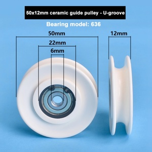 ล้อเซรามิกขนาด 50*12 มม. (สายพานกลม) สำหรับการรีดลวด ได้รับการรับรองมาตรฐาน ISO9001:2008 ผลิตตามแบบ OEM ปรับแต่งได้ พร้อมรับประกัน 1 ปี - Product Image 5