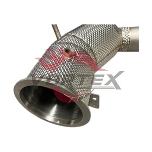 ท่อลงแคท Vortex 304 High-Flow สำหรับ Porsche 911 992 Turbo S 3.8T ปี 2020-2025 พร้อมแผ่นกันความร้อน ไม่แสดงไฟเตือน Check Engine - Product Image 4