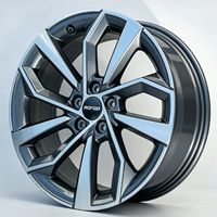 1 pièce Jante en alliage forgé 15 à 26 pouces Gris anthracite finition usinée 5 trous pour voiture Y000