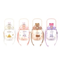 Gobelet en plastique Ton-Ton tendance pour enfants, grande capacité, design cartoon écologique, pour garçons et filles