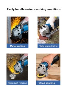 Dongcheng Industrie- und DIY-Hochleistungs-Winkelschleifer mit Bürstenlosem Motor, Elektrowerkzeug für Schleifscheiben, Rostentfernung und Holzbearbeitung - Product Image 3