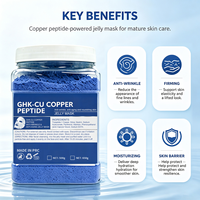 Ghk-cu Copper Peptide Sheet Anti-rides Anti-âge Personnalisé OEM 50 Saveurs Vampire Rose 24K Gold Clay Face Jelly Vegan Travel