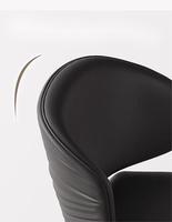 Chaise de salle à manger ondulée de luxe légère en acier inoxydable, chaise de comptoir à usage domestique, chaise de négociation pour café