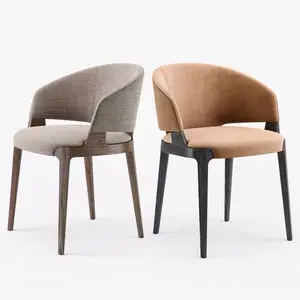 New fashion modern style Luxury leather Italian Milano dining chair