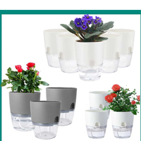 Jardinière à arrosage automatique décorative moderne Offre Spéciale Pot d'évacuation des plantes d'intérieur de petite taille pour un usage domestique et des fleurs d'intérieur