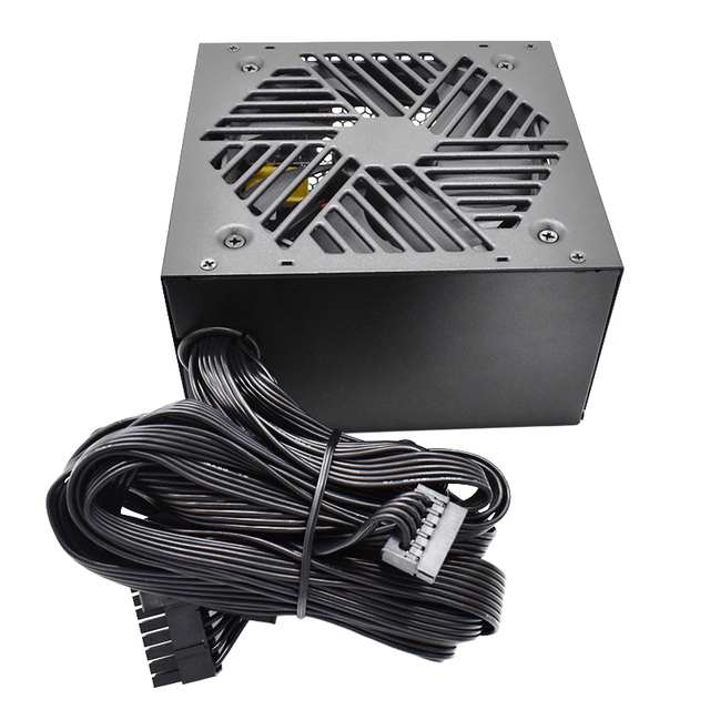 80 Plus Gold 600W 550W ATX PC Power Supply with LLC DC-DC Technology for Gaming Computer PSU 100-240V