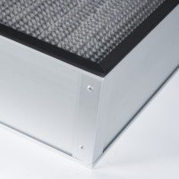 Nouveau filtre HEPA H13 à plis profonds avec cadre en acier galvanisé pour machines de précision et laboratoires