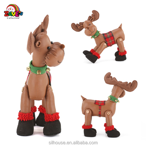 Zaves ยืดหยุ่นขากวางเรนเดียร์ PU ประดับคริสต์มาสในร่มกำมะหยี่นุ่มตกแต่งเดสก์ท็อปสำหรับบ้าน <span class=keywords><strong>pyroar</strong></span> คริสต์มาสสินค้า - Product Image 6