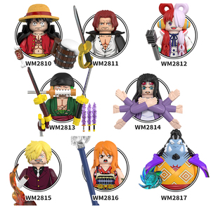 WM6187-6195 Anime 1 Piece Luffy Yamato Sabo Sanji Jinbe Robin Zoro Nami Chopper <span class=keywords><strong>Brook</strong></span> Usopp Franky Boa Bloques de Construcción Juguetes para Niños - Product Image 6