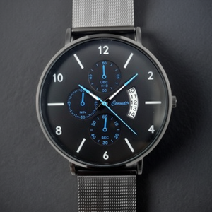 Mesh Metal Analog Quartz <b>Watch</b> for <b>Men</b> Fashion Office <b>Wrist</b> Accessory - Product Image 1