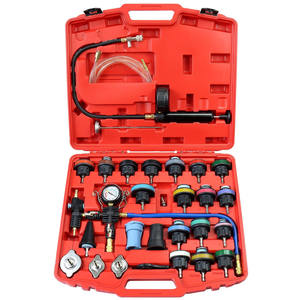 Kit d'outils de réparation automobile, 28 pièces, détecteur de fuite de joint de tête, analyseur de moteur pour système de refroidissement de réservoir d'eau, recharge de liquide de refroidissement de radiateur - Product Image 1