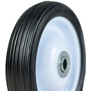 8-10 inç beyaz konuştu düz tahıl katı tekerlek Hub perakende depolama taşıma ekipmanları için rulman ile yeni demir malzeme - Product Image 3