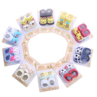 Ensemble Cadeau Amusant Fournisseur Vente en Gros pour Bébé Nouveau-né Unisexe, Chaussettes Antidérapantes Amusantes avec Poignées pour Bébé Nouveau-né et Tout-petit