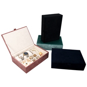 Hộp Đựng Đồ Trang Sức Bằng Nhung Tùy Chỉnh Mặt Dây Chuyền Vali Giả Nhẫn Hình Vuông Hộp Da Pu Sang Trọng - Product Image 6