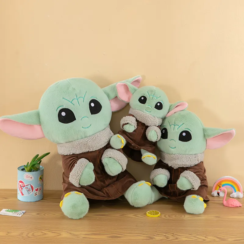 yanxiannv cpc gefüllte plüschtiere baby yoda außerirdische spielzeuge kleidung große augen kinder aktionsfigur kind yoda spielzeug