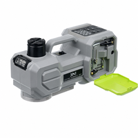 Kit de cric hydraulique électrique 12V 5 tonnes avec pompe de gonflage de pneus, clé à chocs 150psi 420N.M, LED, portable