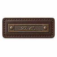 Étiquettes en cuir PU personnalisées 3D avec logo pour vêtements, chapeaux, jeans – Étiquettes en cuir gaufré sur mesure à coudre