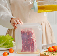 Conteneurs de congélation portables en silicone Refine Factory pour légumes, fruits et aliments de cuisine, sacs de rangement réutilisables