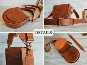 Genuine Leather Vintage Satchel <b>Bag</b> for <b>Women</b> Personalized Handmade <b>Messenger</b> Crossbody Shoulder Handbag Gift for Her - Product Image 4