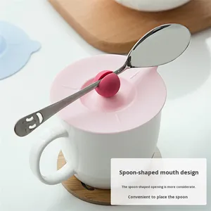 Tapas Reutilizables Antipolvo para Tazas de Café, Tapas de Silicona con Succión para Vasos, Tapones para Botellas con Diseño de Animales, Embalaje Personalizado - Product Image 4