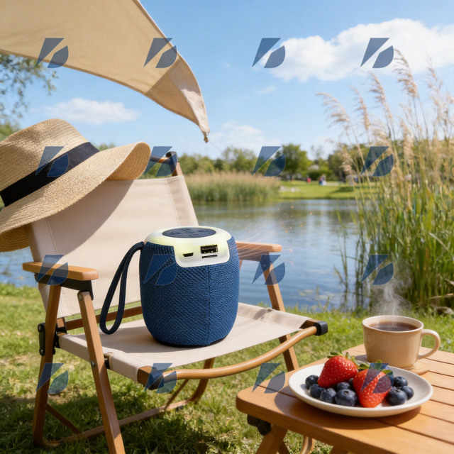 KTS Wireless Portable Outdoor BT Speaker with FM Radio 2 Inch GTS-1468 Portable Party Boombox for Daily Entertainment Use